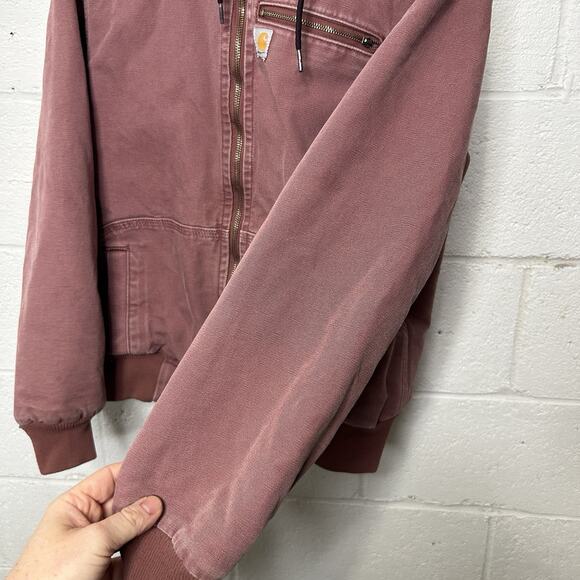 Carhartt Sherpa-Lined Wildwood Jacket “Dried Rose Pink” - Picture 5 of 14